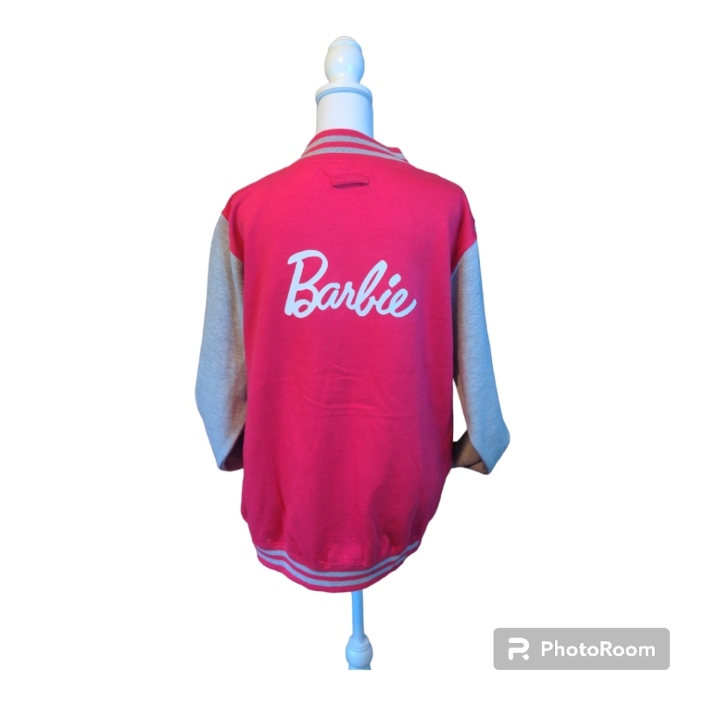 Barbie WMS Varsity Jacket Letterman Style BARBIECORE NWOT - Picture 3 of 14